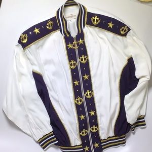 Vintage Modern Eve, sailor themed Made in the USA yacht club jacket